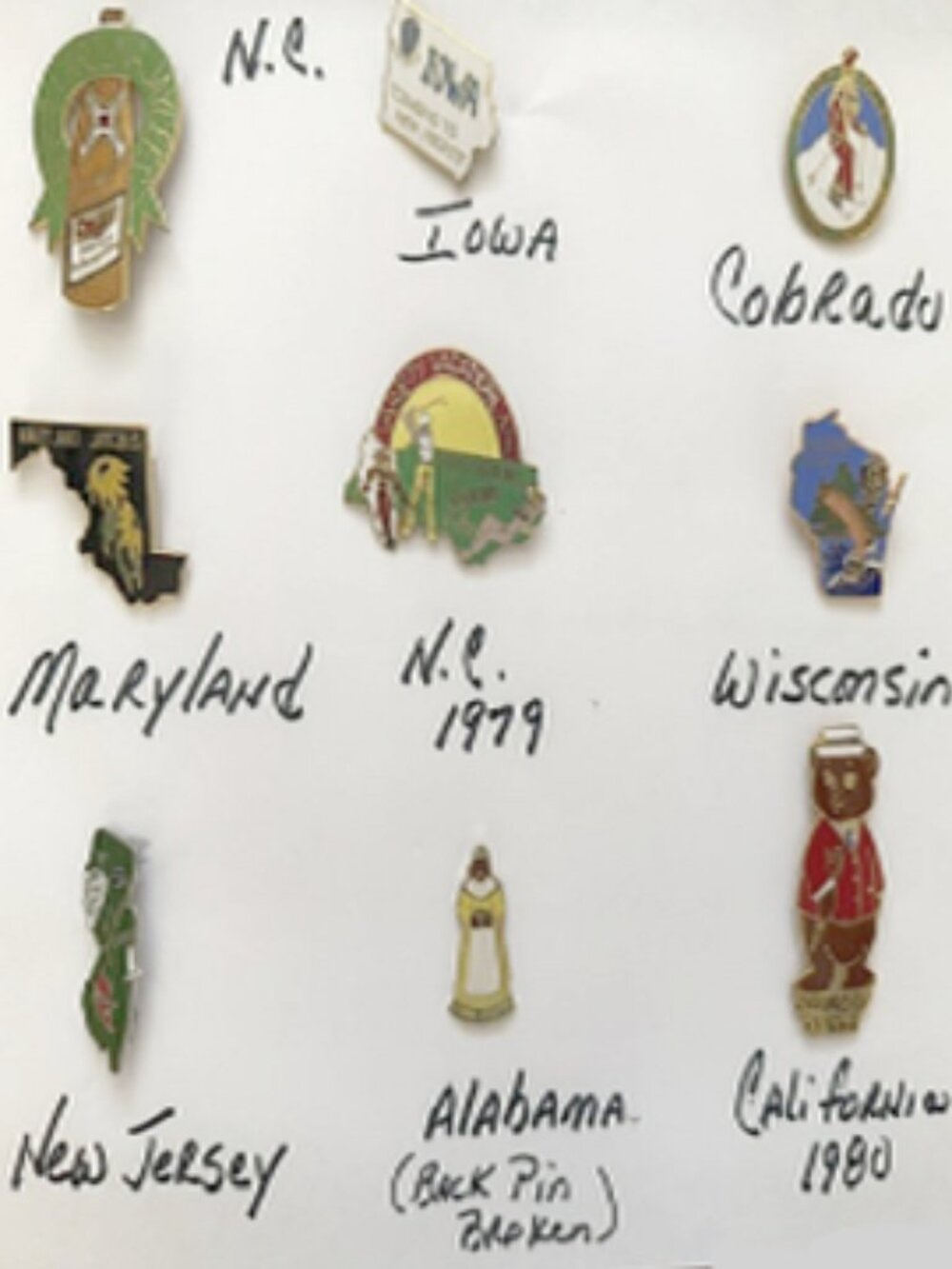 Jaycee Trading Pins Lot 1